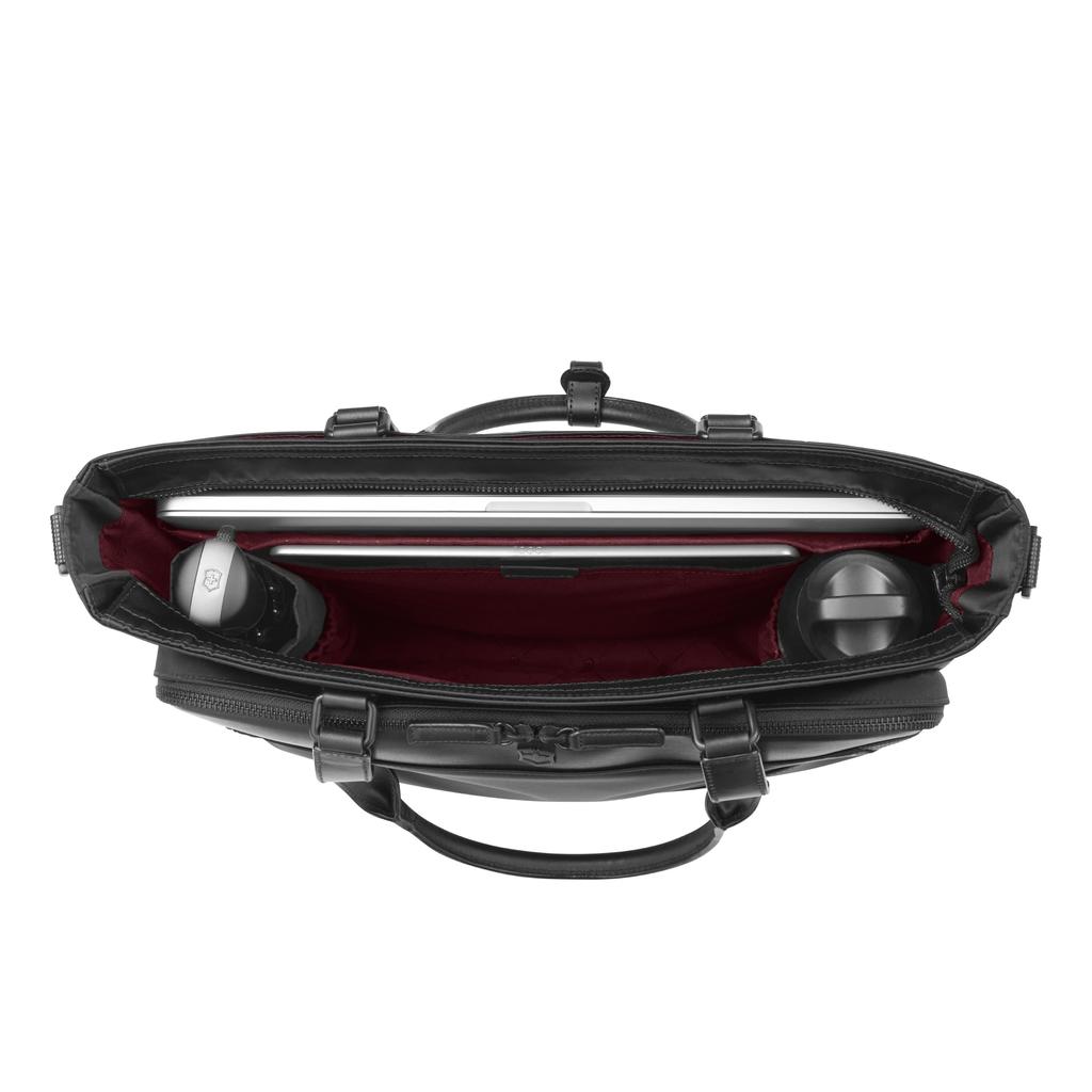 Victorinox Alox Nero Tote Durable Nylon Twill Tote for Men and Shoulder Bag for and Fits and A4 16L Black Bag, Women, Lightweight, Slim, 2-Way