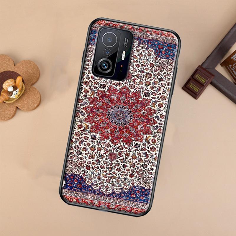 Persian Carpet Floral Pattern Case For Xiaomi 14T 11T 12T 13T Pro 13 14 Ultra POCO X7 Pro X3 X5 F3 F5 F6 M6 X6 Pro Cover