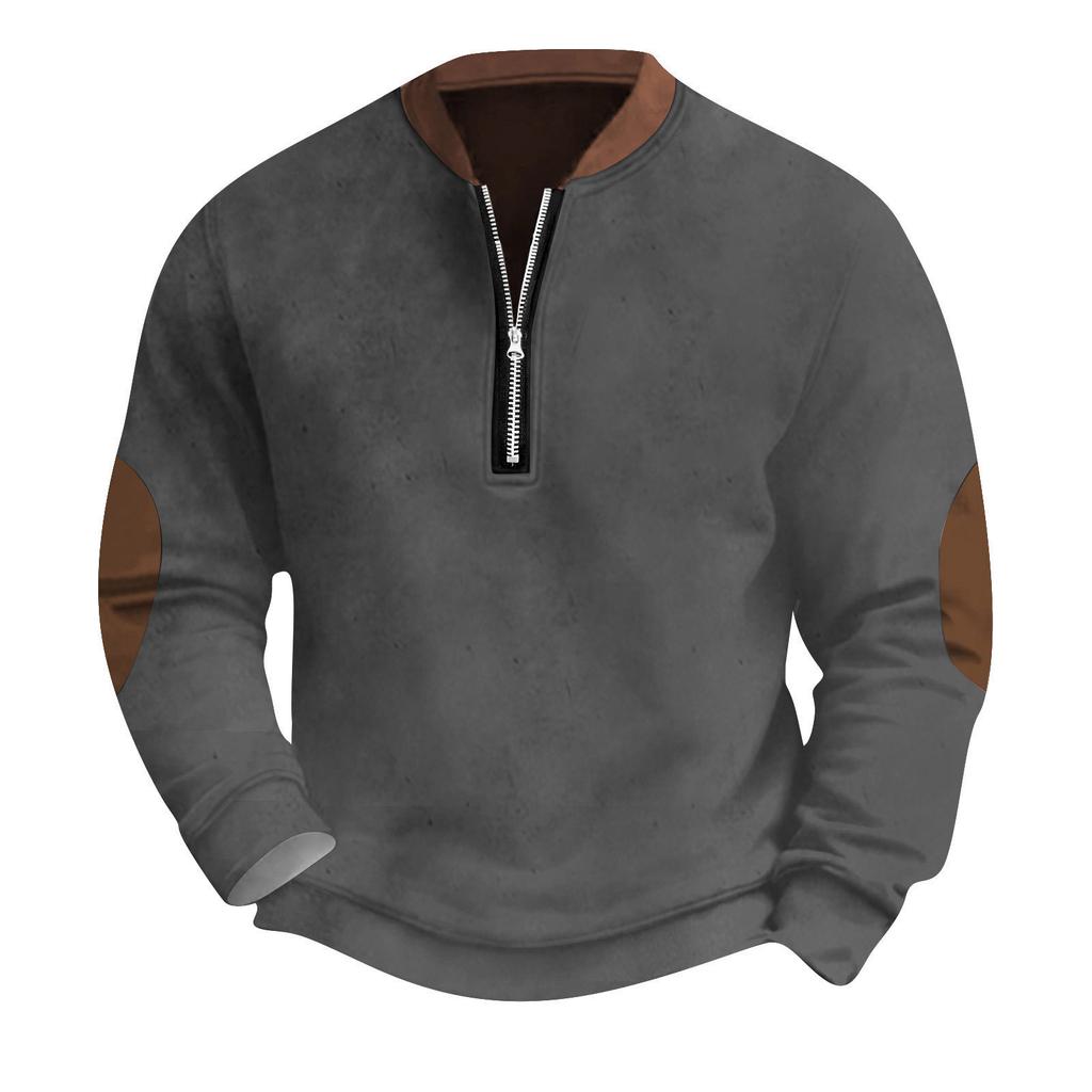 Lässiges Retro-Sweatshirt mit Farbverlauf für Herren