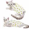 Cat Surgery & Weaning Suit: Anti-Lick Spay/Postpartum Wear for Spring & Summer, Four-Legged Design.