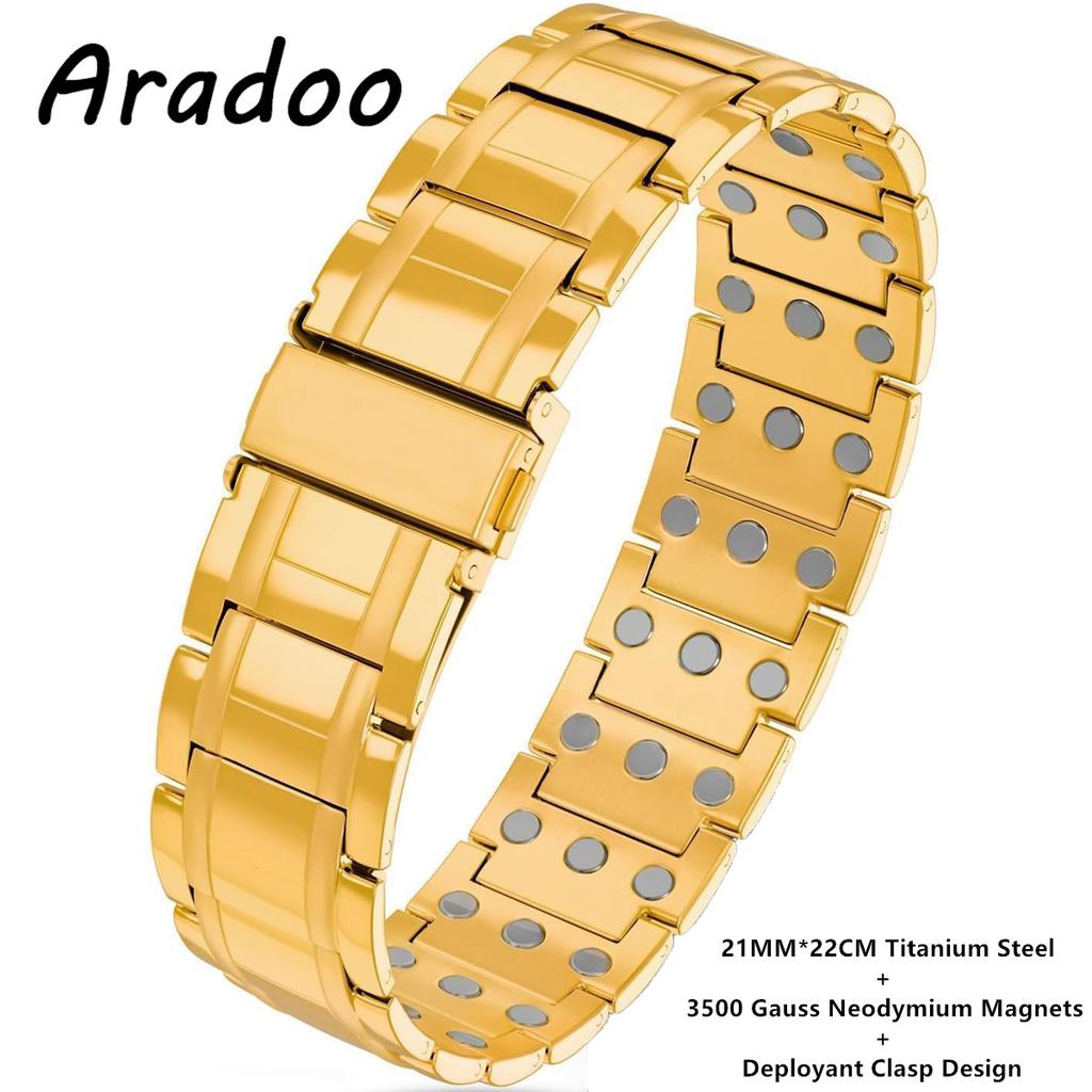 Premium Pure Copper Bracelet for Men with Deployant Clasp Design Wristband Jewelry Gifts