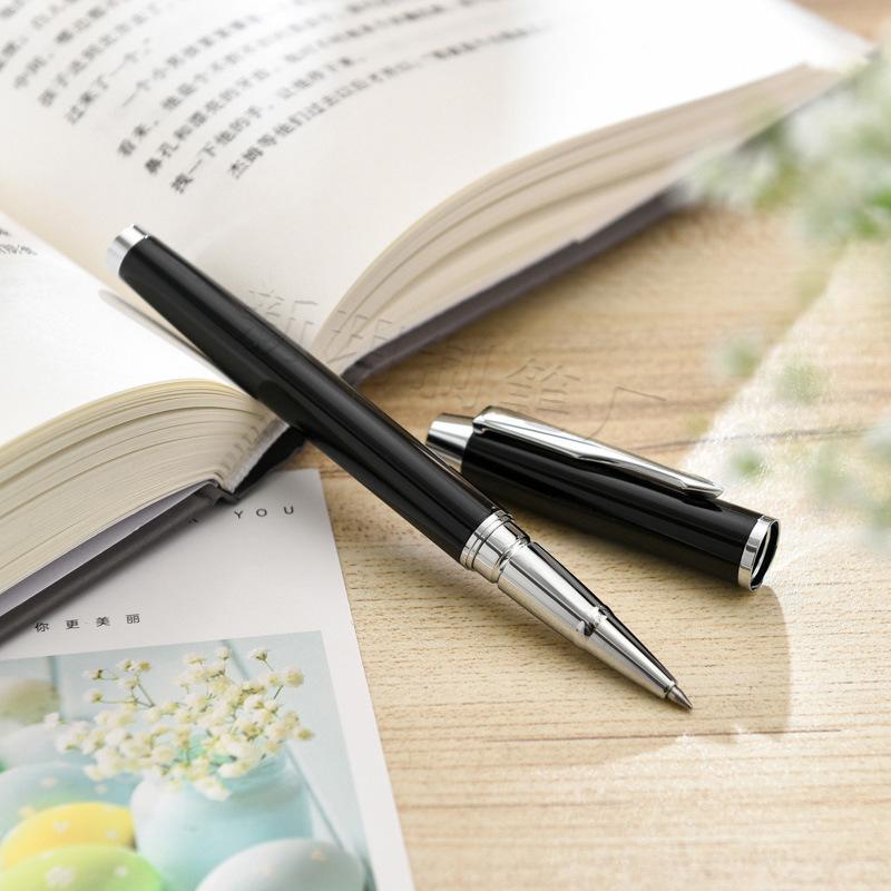 Black Metal Signature Pen, Gender-Neutral Pen, Creative Business Gift Pen, Orb Pen, Advertising Pen серебряный