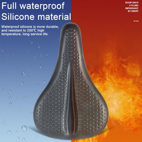 Prodyšný potah sedla na kolo Protiskluzový design Voštinová struktura odolná vůči vysokým teplotám Silikonový potah sedla na kolo Cyklistický doplněk