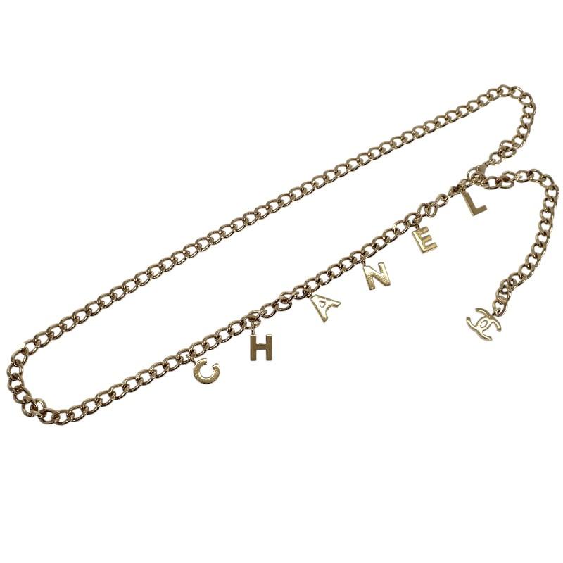 Chanel Necklace Gold Metal Women
