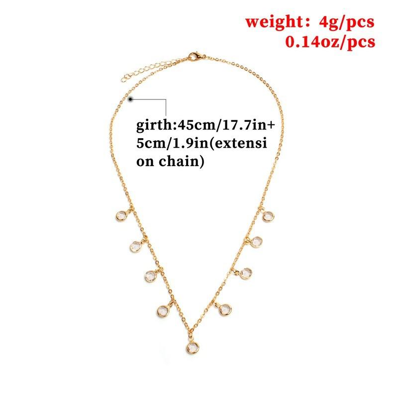 C114 Fashion Diamond Necklace for Women, Unique Creative Pendant Clavicle Chain