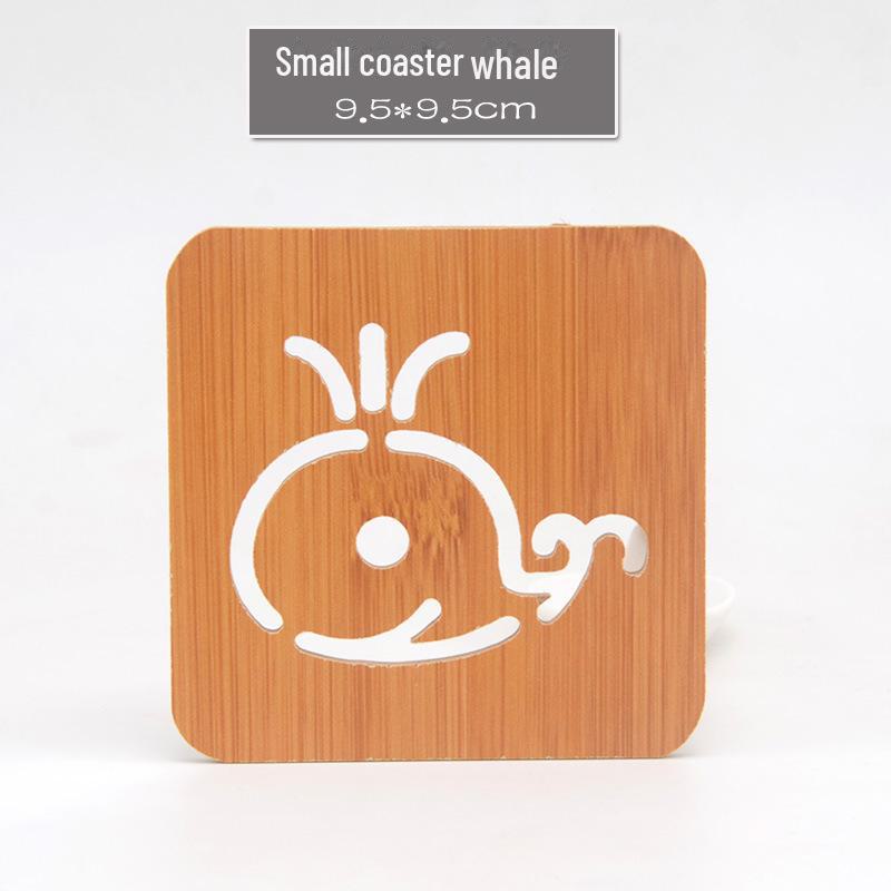 Yimuyijiang Wooden Insulation Pad and Coaster Set