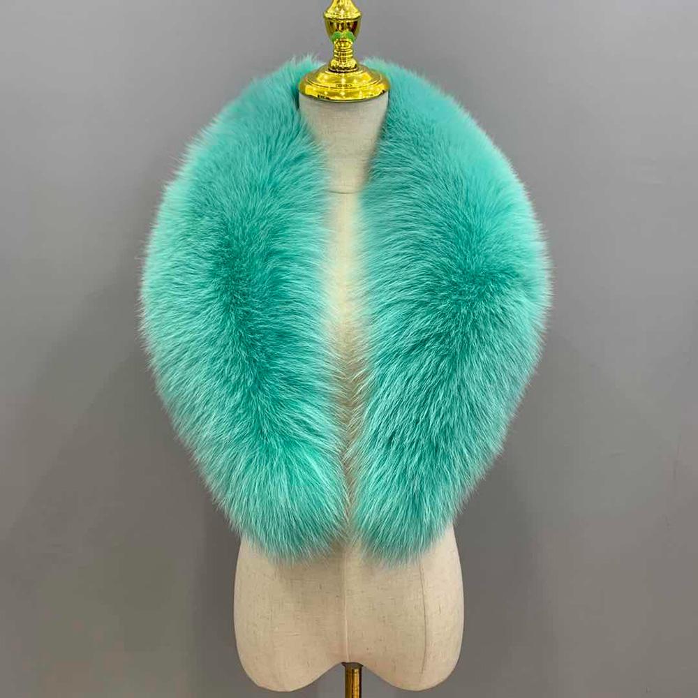 Custom Drop Shipping Fur Scarf Winter Warm Shawl Real Fox Raccoon Fur Collars