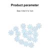 100Pcs Snowflake Decorations Attractive Wear-resistant Cute DIY Faux Pearl Decorations for Christmas