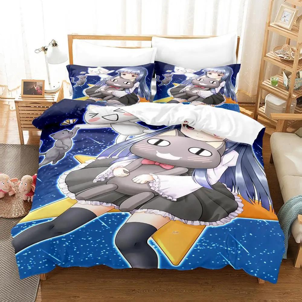 Cute Inoue Toro Bedding Set Single Twin Full Queen King Size Bed Set Adult Kid Bedroom Duvet Cover Sets 3D Anime Bed Sheet Set
