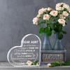 Aunt Acrylic Keepsake - Heartfelt Christmas Gift from Niece/Nephew