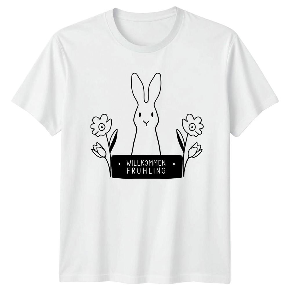 WillkomUnisex Fruhling TShirt GerUnisex Spring Easter Easter Gift For Him And Her S