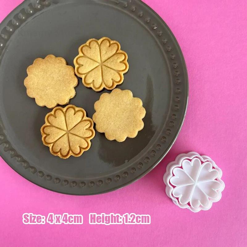 

Happy Valentine s Day Cookie Cutter Cartoon Love Petals Envelope Locks Biscuit Fondant Embosser Stamp Mold DIY Cake Decoration