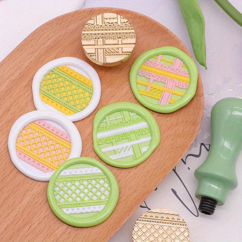 Cherry Blossom Envelope Plant Leaves Wax Seal Stamp Retro Antique Sealing Wax Scrapbooking Stamps Wedding Decorative Invitation