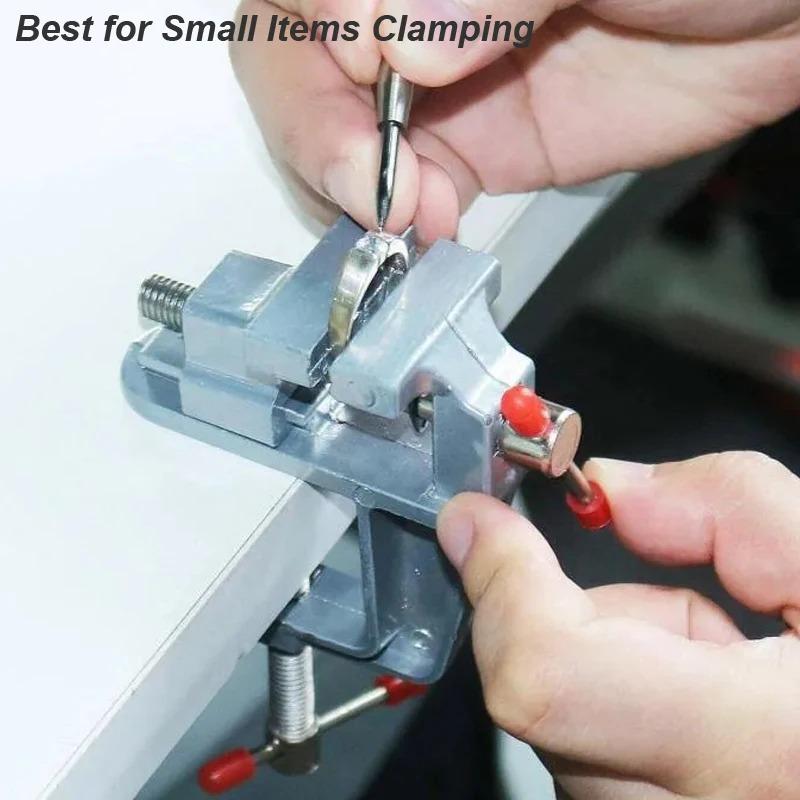 Mini Bench Vise Table Clamp Screw DIY Craft Mold Fixed Repair Tool Plier Jewelry Make Electronics Small Hobby Workbench Portable