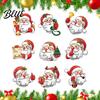 Gift Box Marking Stickers 45Pcs Christmas Santa Sticker Set Cartoon DIY Handwrite Label Decals for Tags Holiday Tags with Writing Space Party Favor
