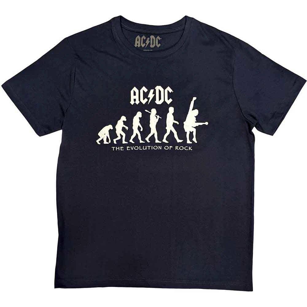 

AC/DC Evolution Of Rock Navy Blue T shirt - NEW L