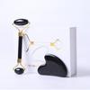 Obsidian Face Massage Roller Gouache Scraper Guasha Massage Tool Gouache Stone Facial Jade Roller Massager Face Scraper Set