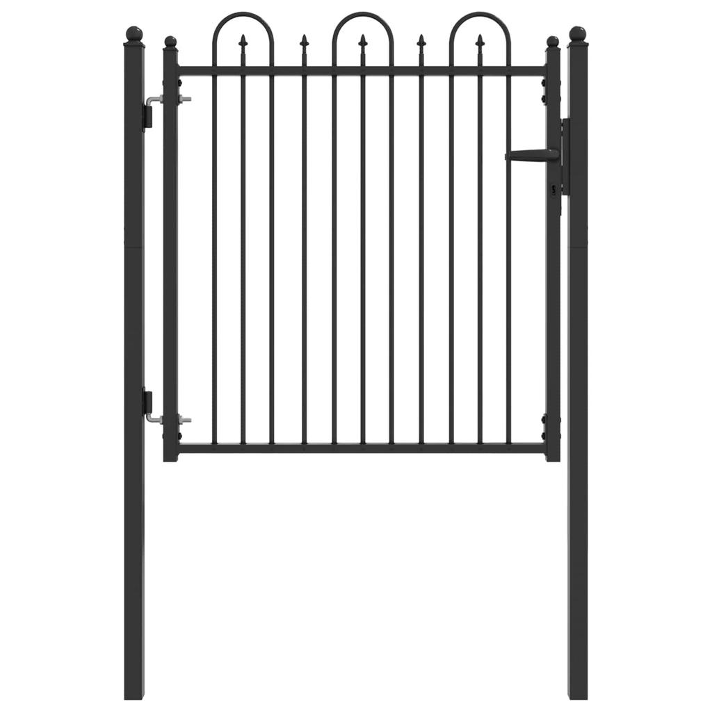Zauntor HORST 100 X 100 Cm Metal Black Lockable