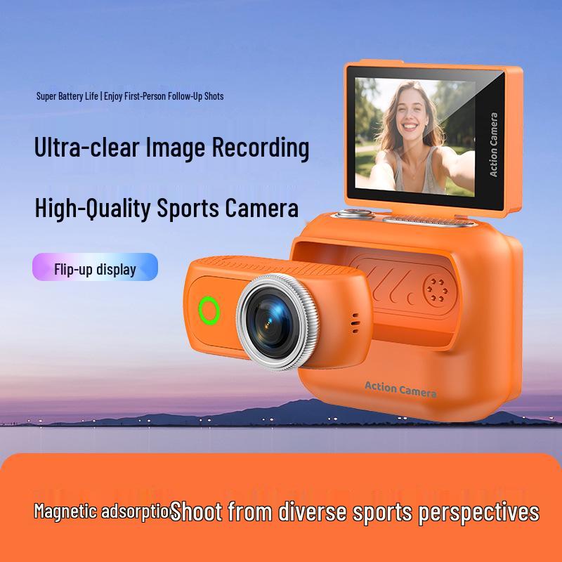 WiFi Outdoor Sports Mini Thumb Camera with Magnetic Back Clip for Vlogging