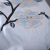 Casual Embroidery Flower Loose Shirt  Fresh Literature Art Lantern Sleeve Western Style Shirt Women's Summer