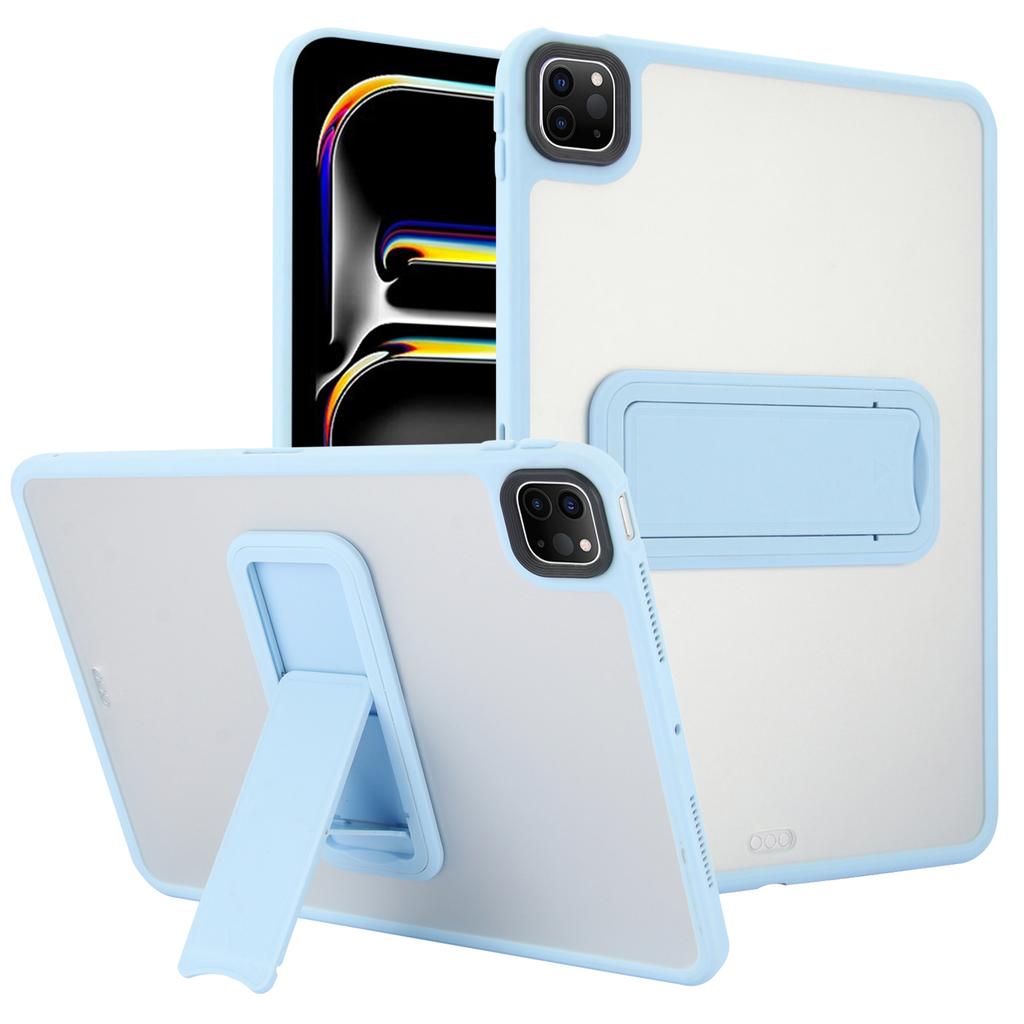 For iPad Pro 12.9 (2022)/(2021)/(2020)/(2018) Case with Kickstand TPU + PC Skin-Touch Tablet Cover