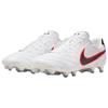 Nike Tiempo Ligera Pro Comfort Fit Soccer Shoes Unisex Soccer Shoes White Red HQ3158-106