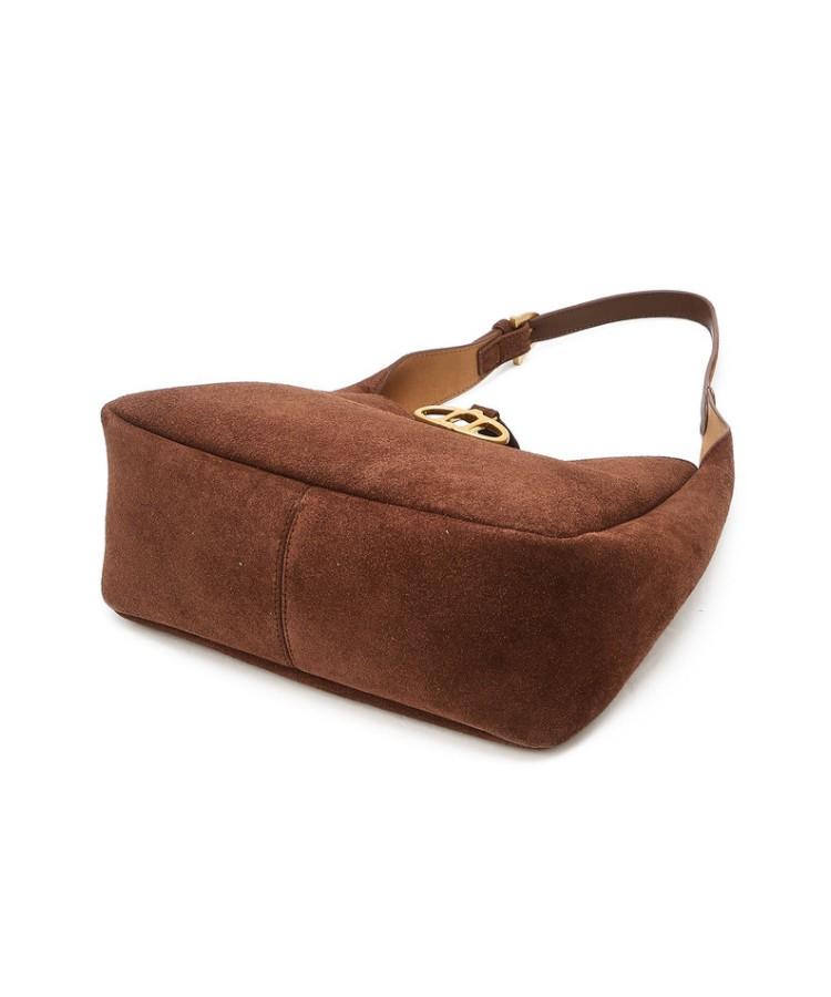 Athe Vanessabruno [Maron] Brown Suede Marron Hobo Bag M Aaba5F408W3