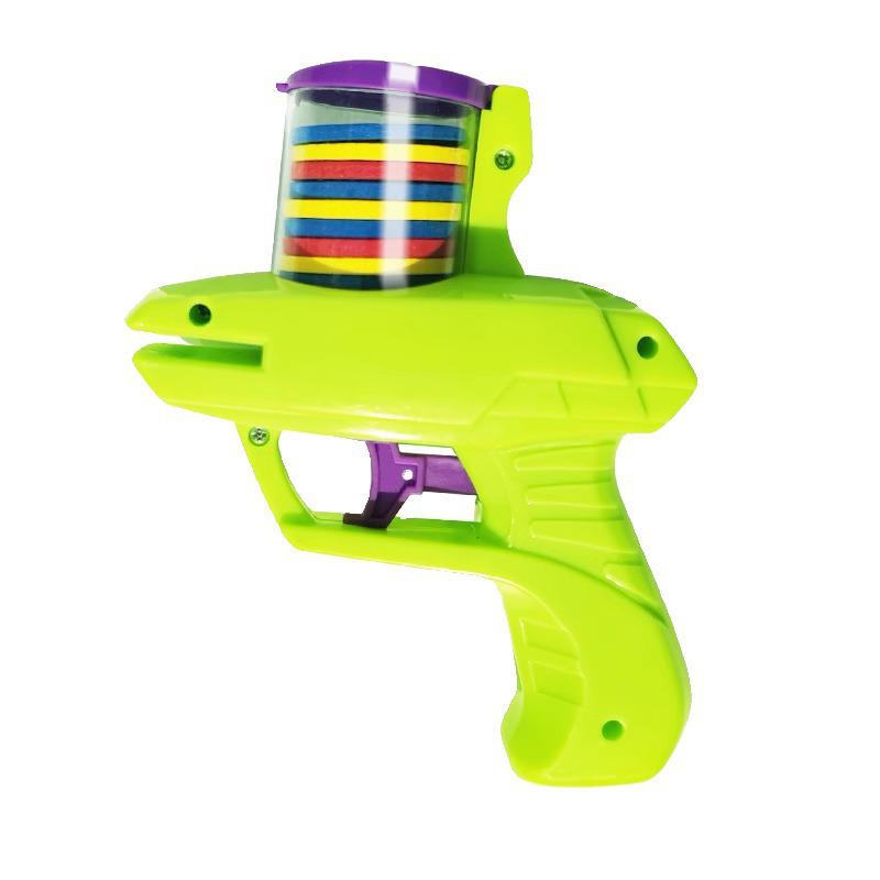 Classic Soft Bullet Saucer Gun: Safe Indoor/Outdoor Parent-Child Battle Toy