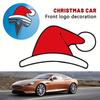 For Tesla Christmas Decoration Stickers For Model Y Santa Hat Front Logo Modification Creative Car Accessories Fest Hat Stickers