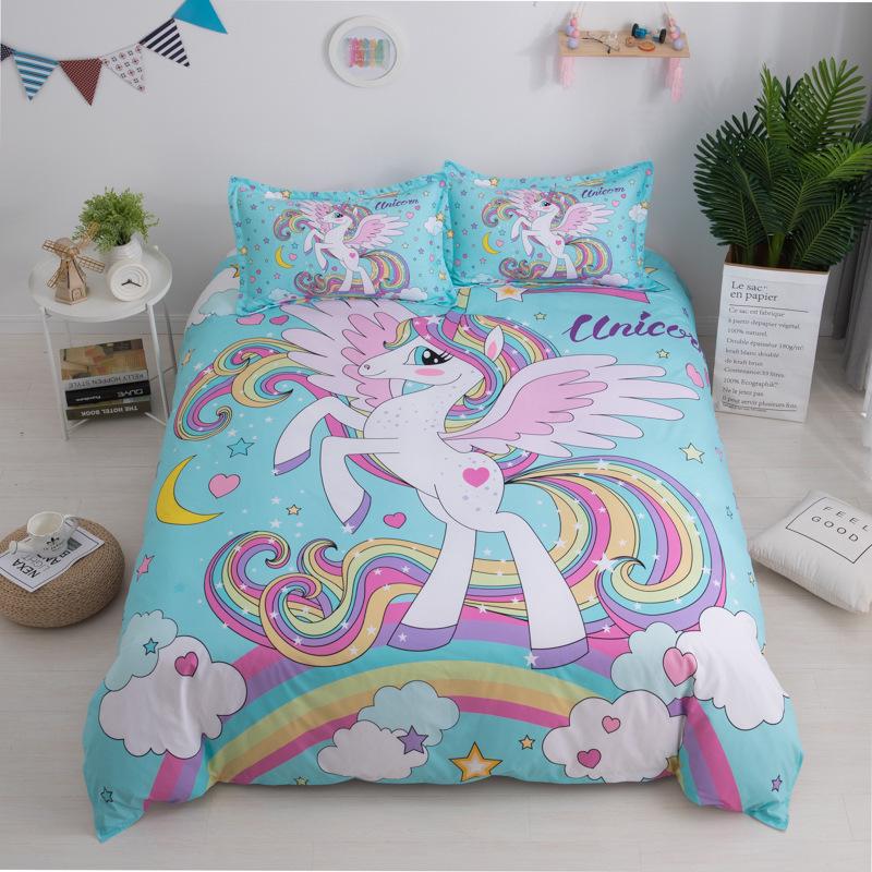 unicorn bed sheets double