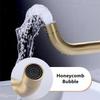Rubinetto da Cucina a Parete Rubinetto per Lavabo da Bagno Ottone Massiccio Oro Spazzolato Miscelatore Acqua Calda Fredda Rubinetto con Beccuccio Girevole per Lavabo