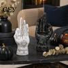 Hand Räucherstäbchenhalter Handflächenleser Halter, Harzstatue, Dekoratives Weihnachtsgeschenk für Okkultismus-Liebhaber Antike Mystische Handflächenskulptur Heimtischdekoration