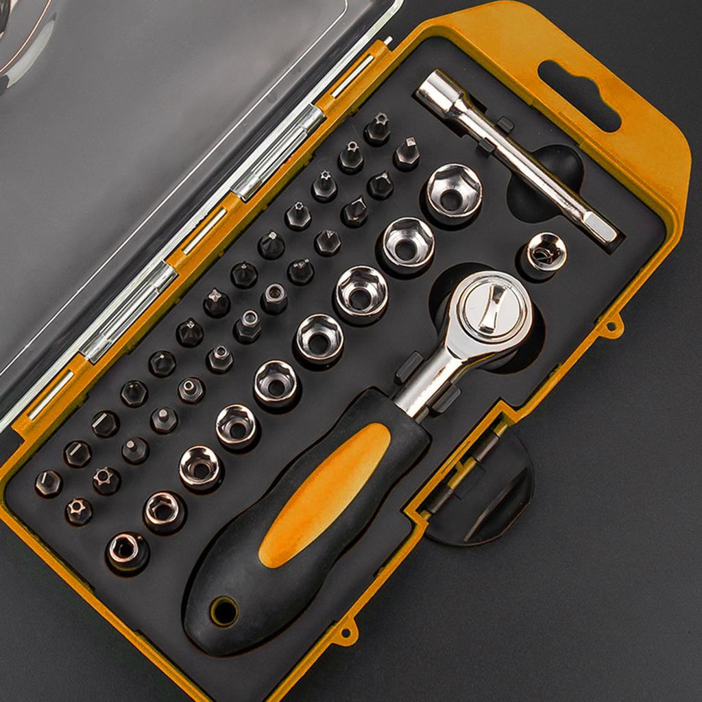 Home Repair Tool Set Multifunction Ratchet Wrenches Screwdriver Precisions Screwdriver Bit For Use