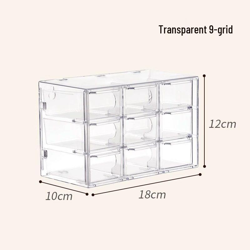 Transparent Jewelry Beads Storage Box with Drawer Compartments for DIY Crafts