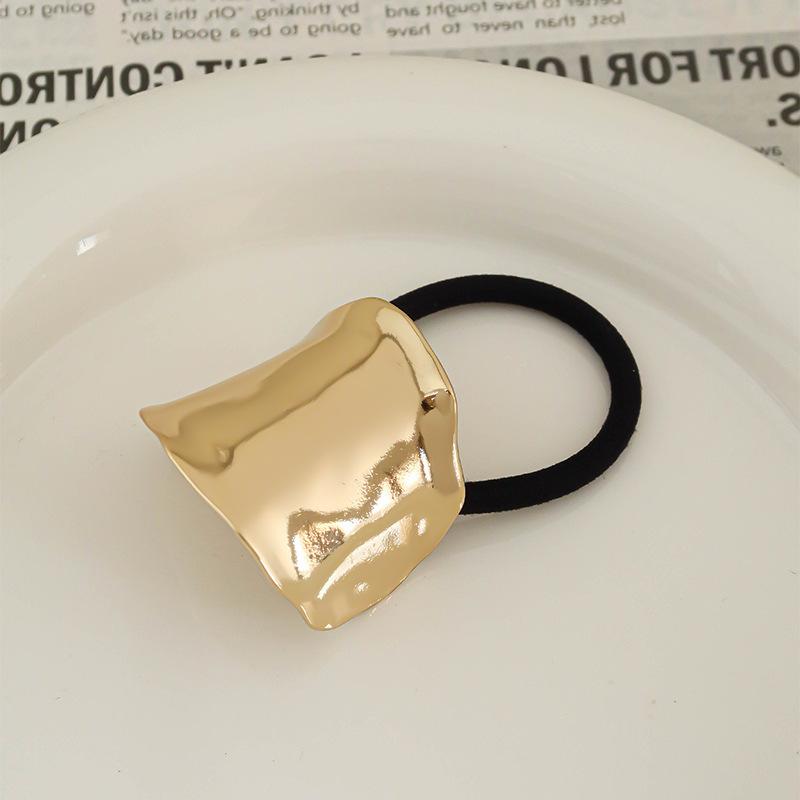 3pcs/set Korean Fashion Metal Irregular Hair Bands Ropes Women Double-Layer Headband Elastic Hairbands Ponytail Holder Hair Accessories