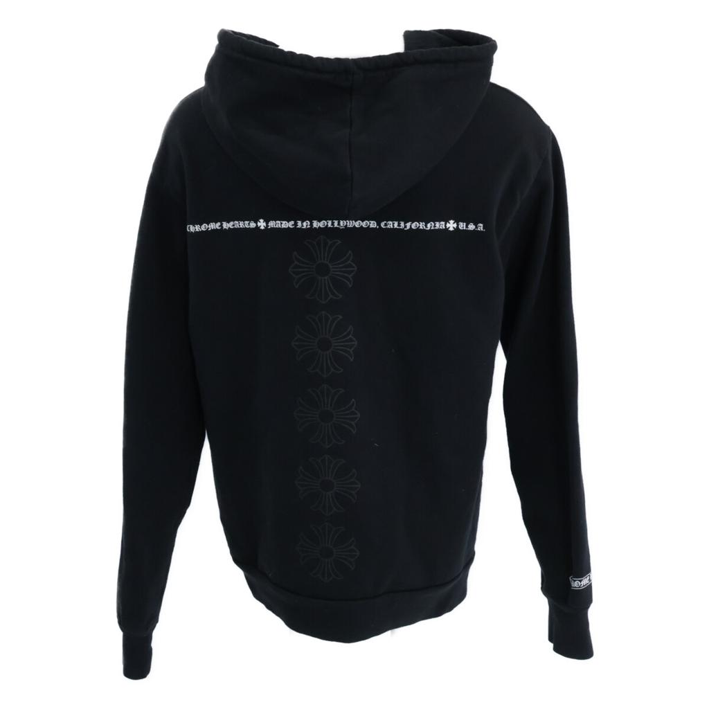 CHROME HEARTS Hufeisen Dolch Reißverschluss Hoodie Oberteile M Schwarz Gebraucht