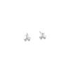 Korean Style S925 Sterling Silver Star & Moon Stud Earrings for Women