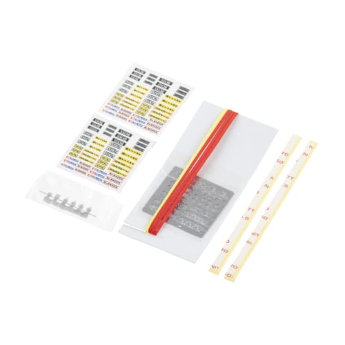 Model Factory Hiro Seatbelt Set, Model Parts, 1/24 Scale, Red, Set of 2, P1034