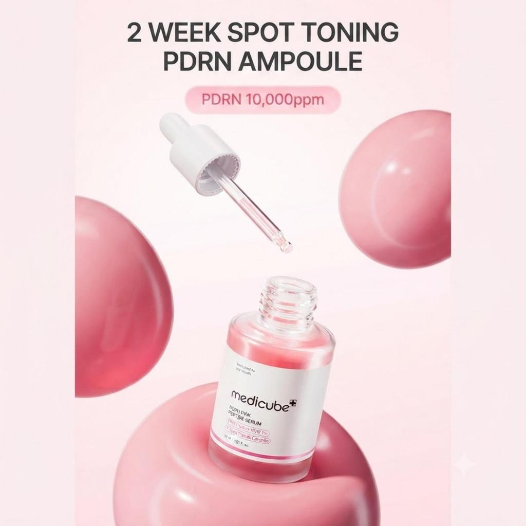 medicube PDRN Pink Collagen Capsule Cream 55g + Pink Peptide Ampoule 30ml Set + Free Mask Sheet