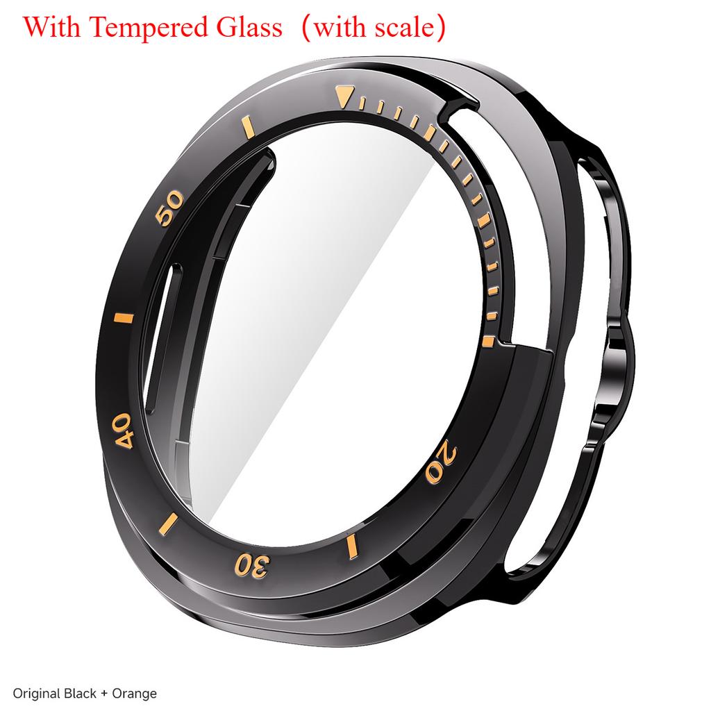 Protector Case For Samsung Galaxy Watch 8 Classic PC Hollowed Cover Protective Bumper Shell Tempered Glass Screen Accessories