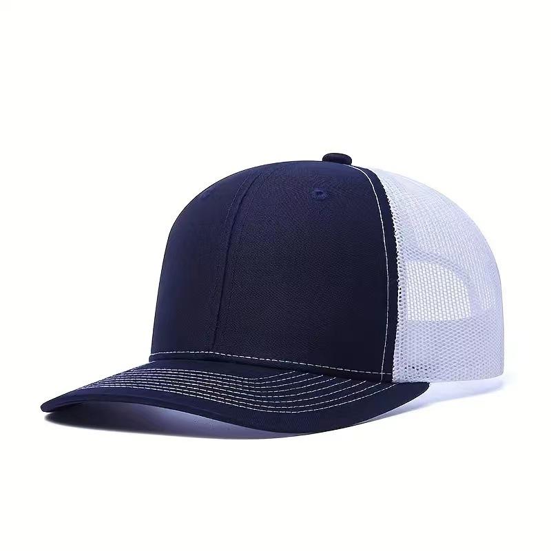 Trucker Hat Cotton Plain Mesh Sports Cap Embroidery Patch Custom Logo Blank Mesh Snapback Gorras 112 Truck Driver Cap