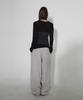 CHICKS Side-Tuck Balloon Sweatpants Melange