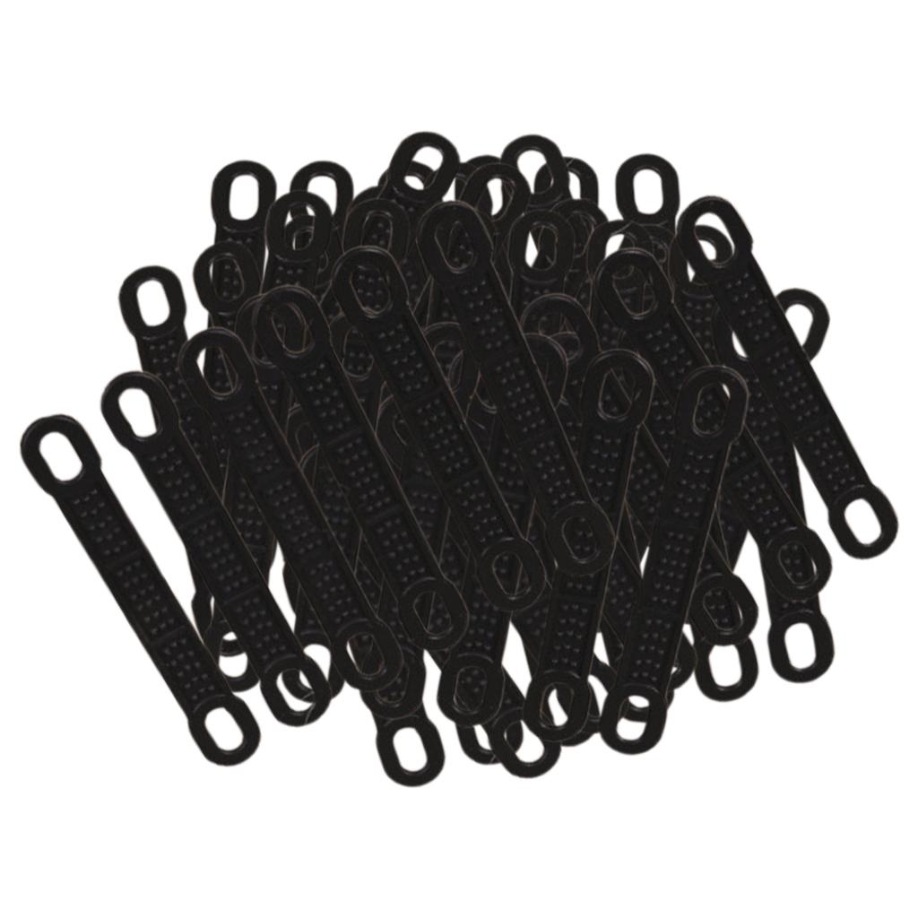 Pack of 50 Non-Slip Elastic Clothes Hanger Grips, Shoulder Straps