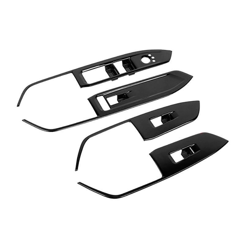 

Car Window Lift Panel Cover Stickers Window Trim Decoration for Jeep Compass 2024 2025 чёрный