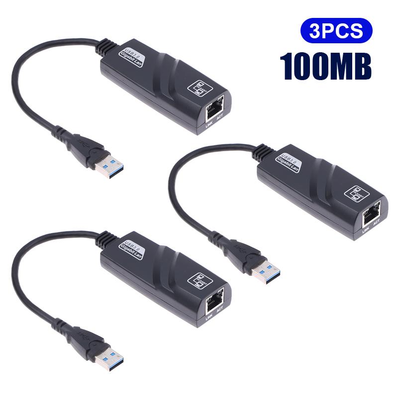 USB 3.0 na RJ45 síťový adaptér RTL8153 LAN Ethernet adaptér 100/1000Mbps Síťová karta pro Macbook Laptop Win10/11