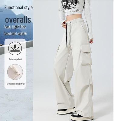 Damen High Waist Wasserdichte Weitbein-Hose - Warm, Winddicht, Schnelltrocknend Softshell für Herbst-Radfahren und Freizeitkleidung