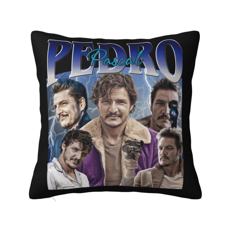 Vintage Bootleg Pedro Pascal Cushion Cover x cm Polyester Velvet Throw Pillow Case For Sofa Chair Home Decoration Pillowslip