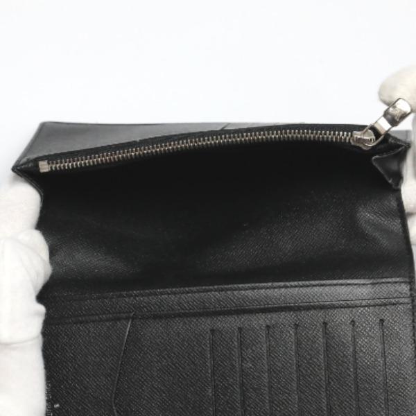 Louis Vuitton DamierGraphite Portefeiulle Columbus N63116 LongWallet Purse Black Used