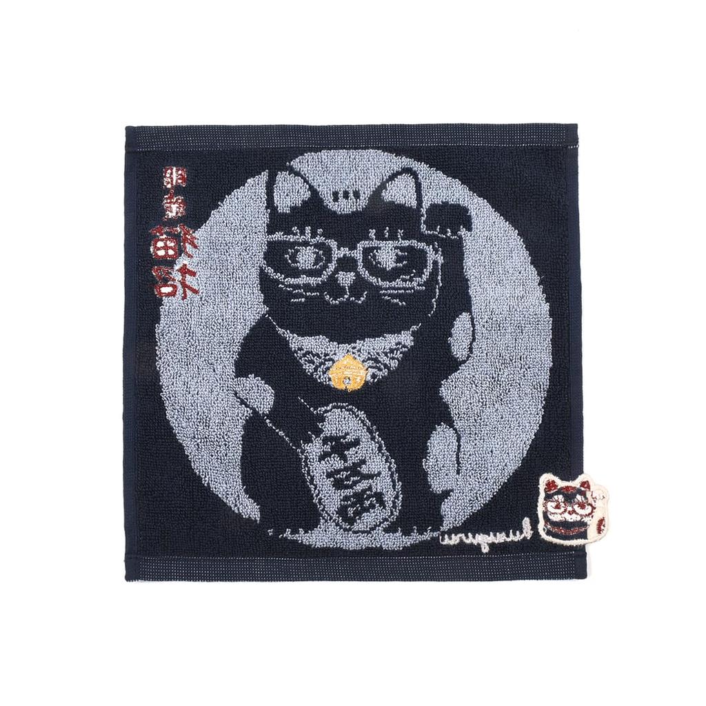 Towel Cat Beckoning BL [Kusuguru Japan] Handkerchief,