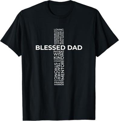Croce Cristiana Benedetta Papà Maglietta Festa del Papà T-Shirt